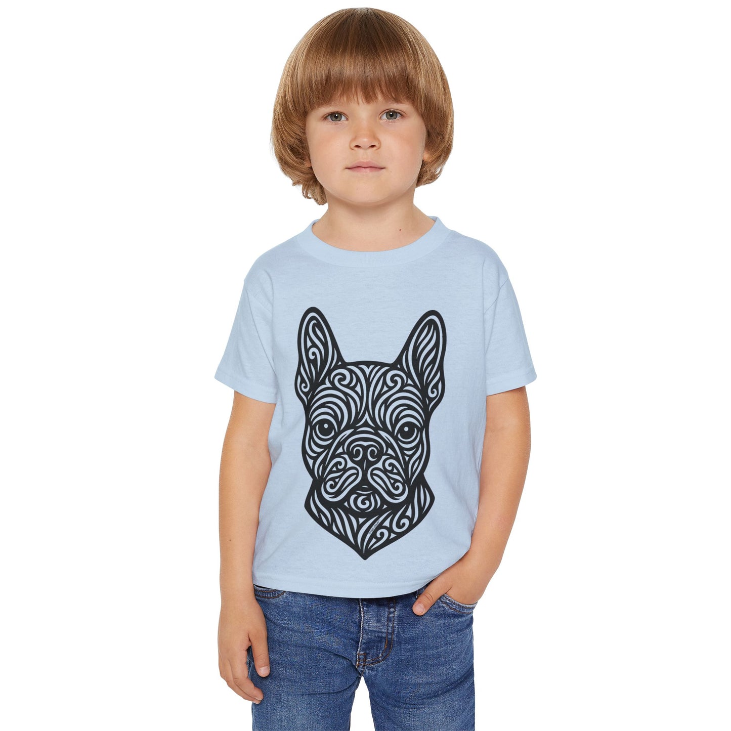 Chic Toddler Tee with French Bulldog VIEKAY Original Print