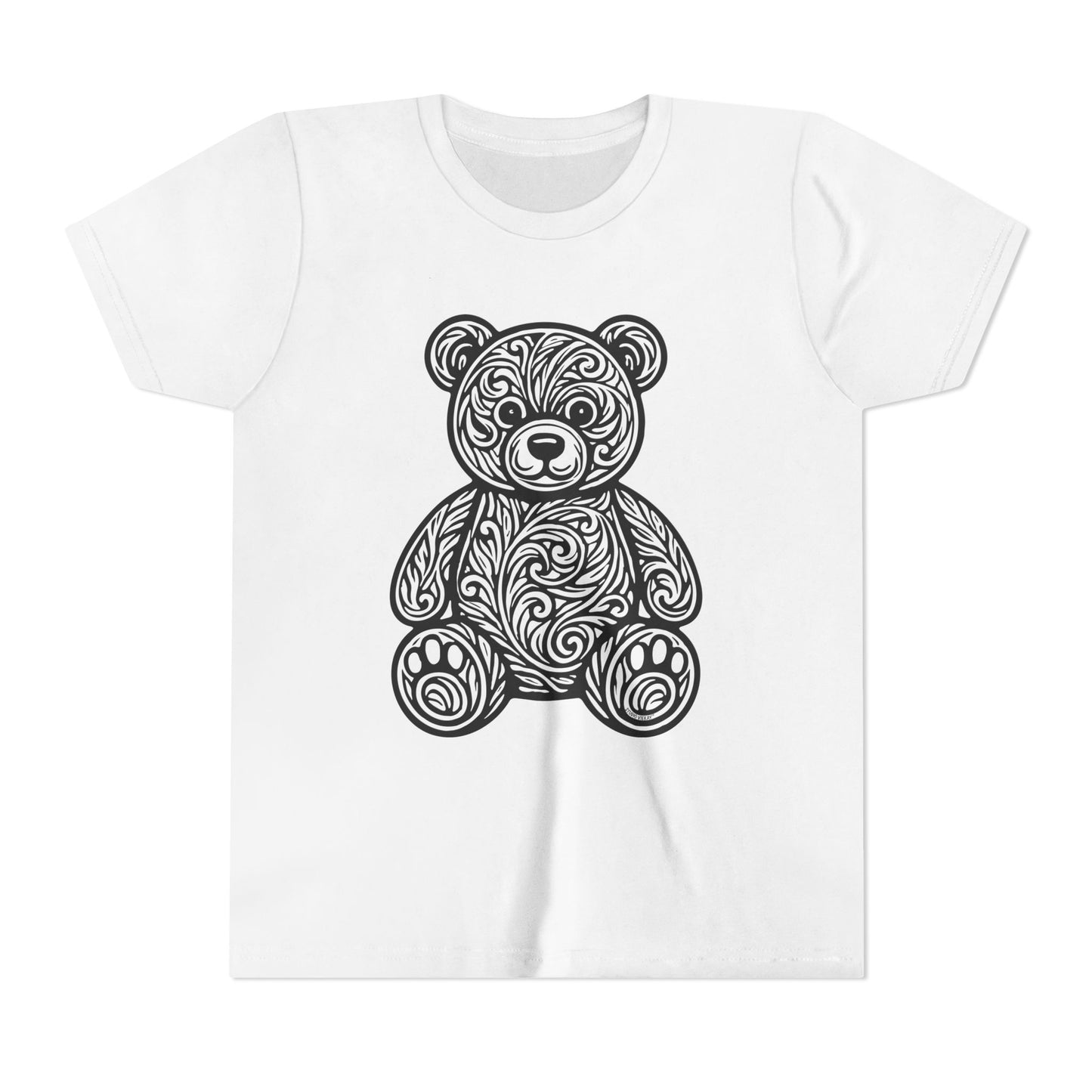 VIEKAY Original Youth Teddy Bear Design Tee for Kids and Birthday Gift Idea