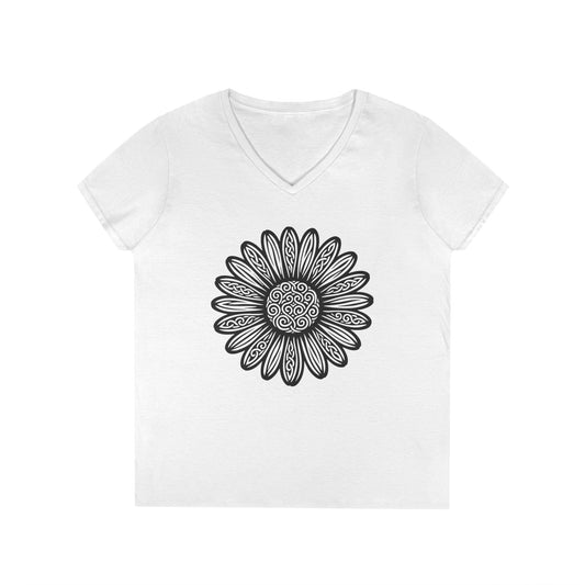 VieKay original cotton daisy V-Neck