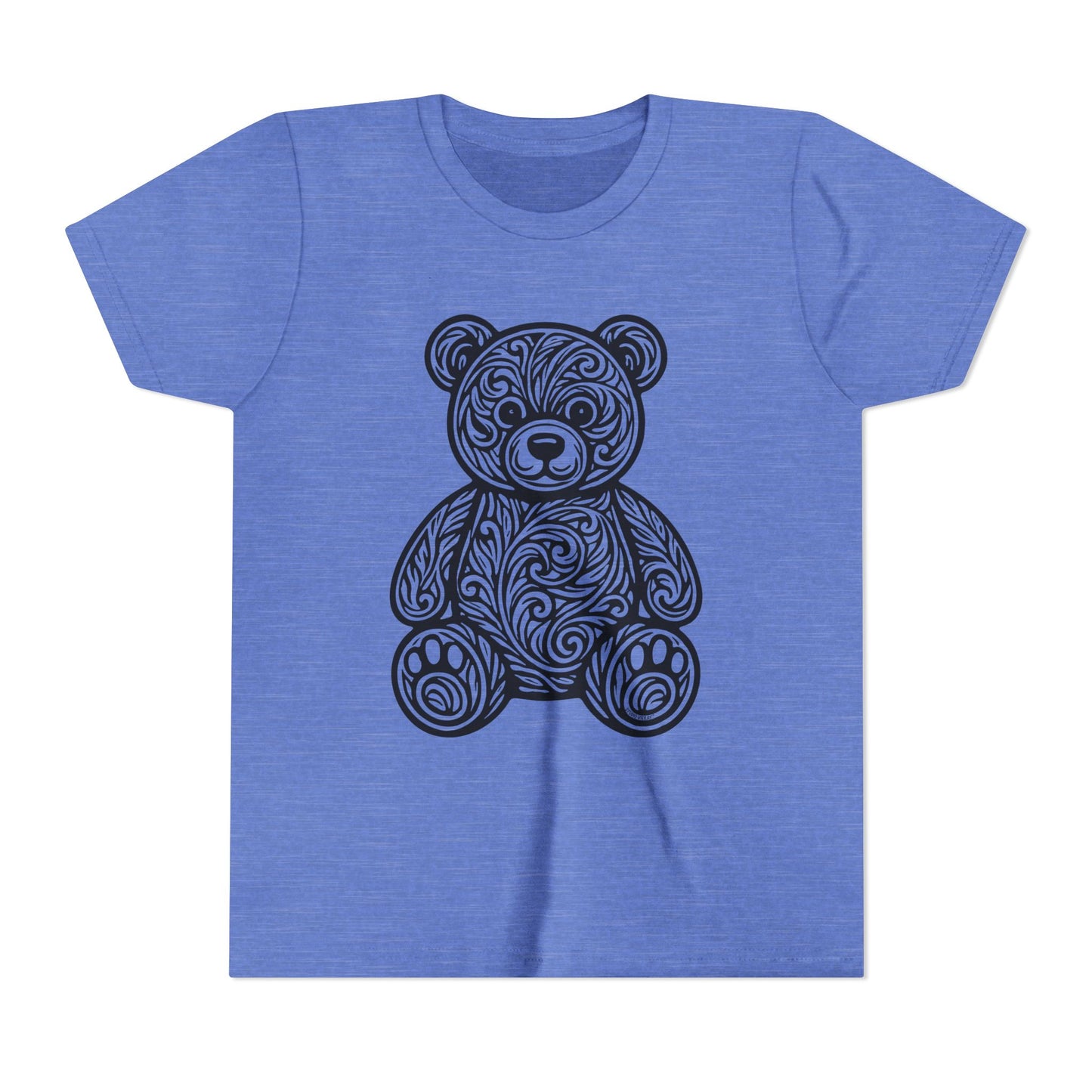 VIEKAY Original Youth Teddy Bear Design Tee for Kids and Birthday Gift Idea