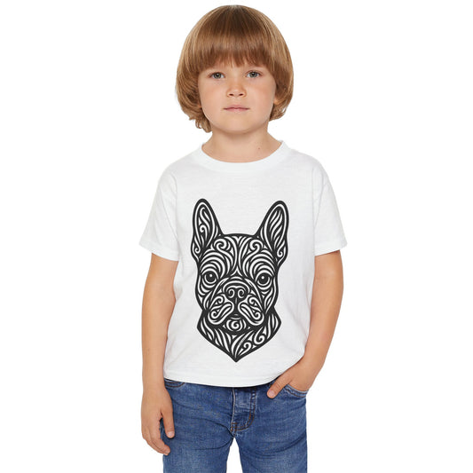 Chic Toddler Tee with French Bulldog VIEKAY Original Print